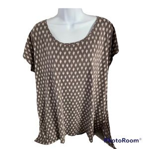 J Jill Artsy Closed Side Poncho Style Tunic M